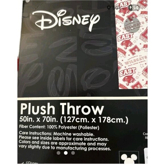 NWT Dual Disney Hannah Montana & High School Musical Blanket Throws - Picture 4 of 4